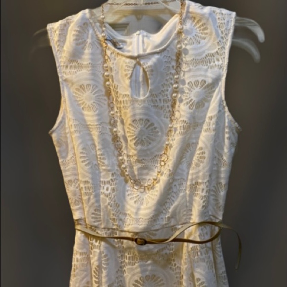 London style cream lace dress